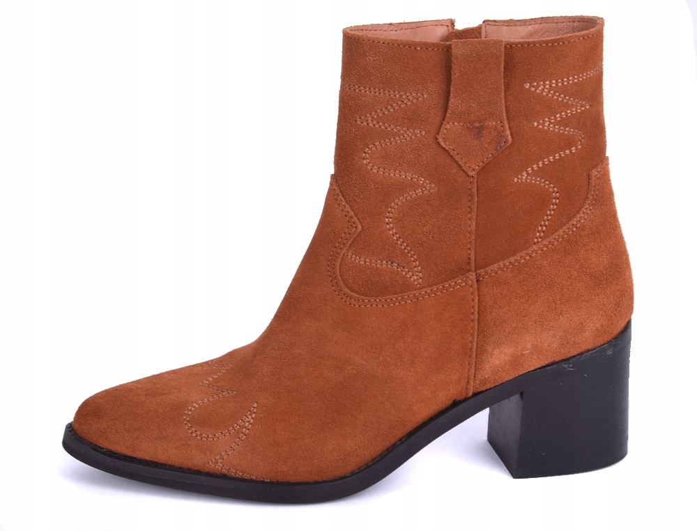 Boty Kotníkové Boty hnědé kožené Onygo Erja vel. 37