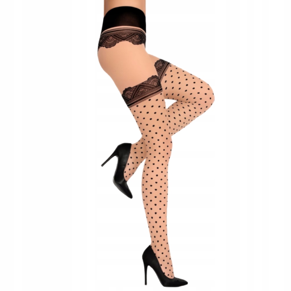 

Rajstopy jak pończochy Manimona 20 Den Poudre r2