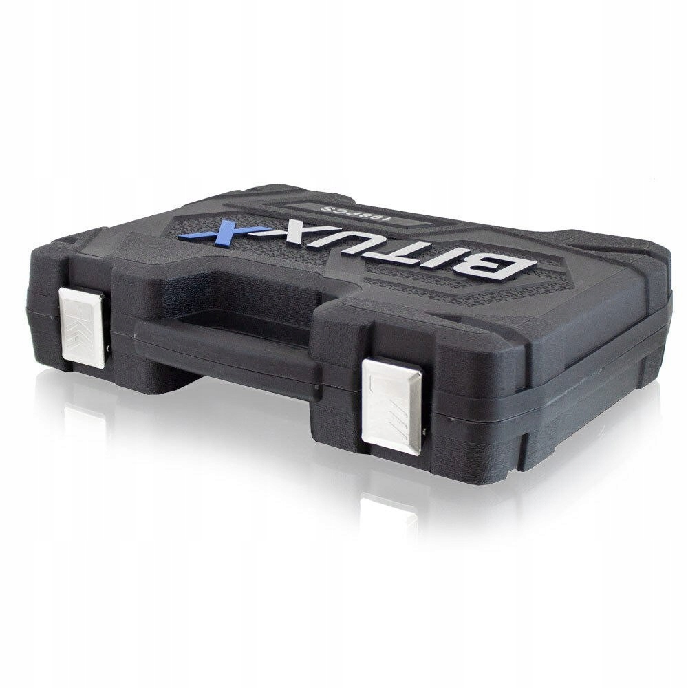 KLUCZE NASADOWE + GRZECHOTKA 108 ELEMENTOWY ZESTAW BITÓW Liczba elementów w zestawie 108