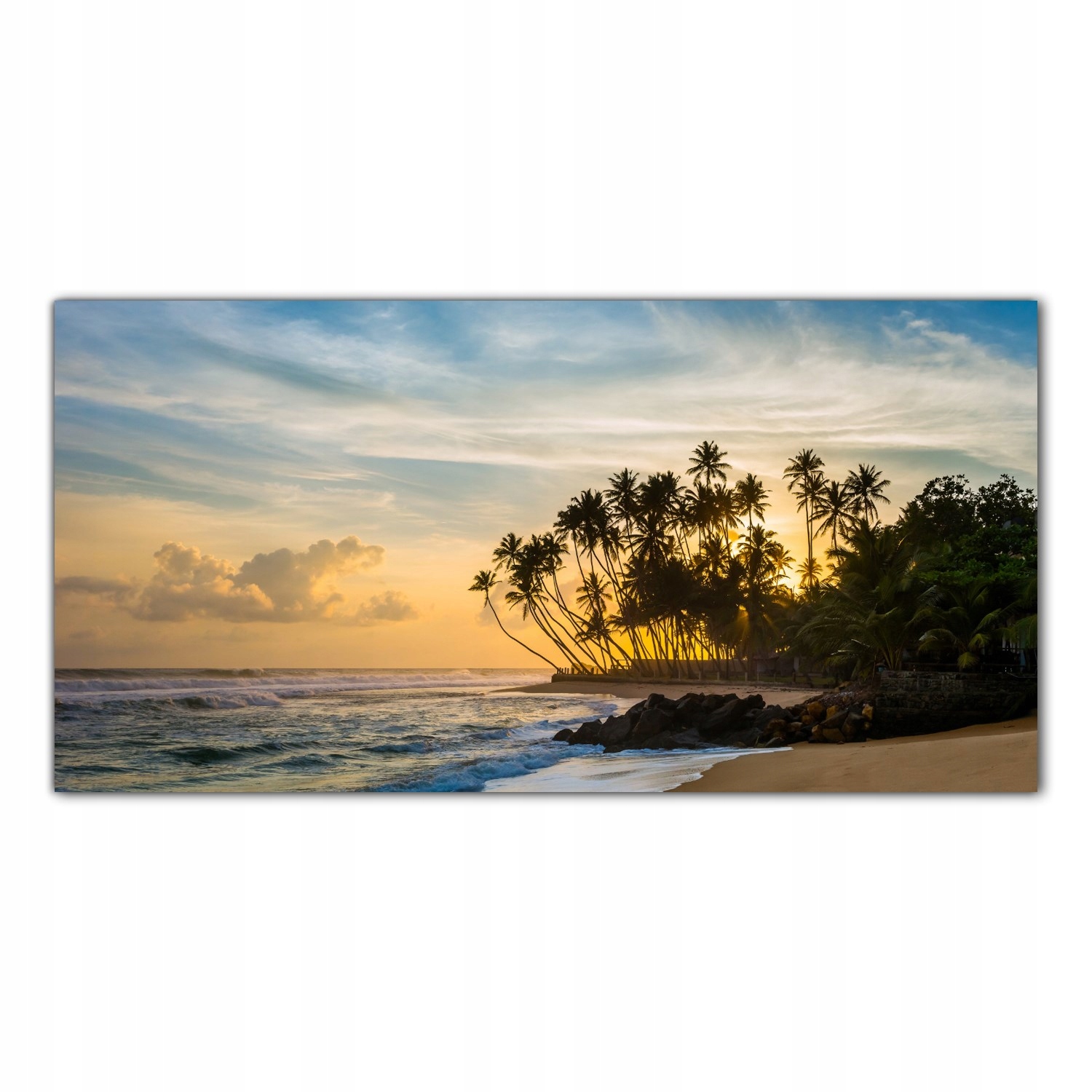 

Obraz na szkle Foto Tropiki Zachód Słońca 120x60