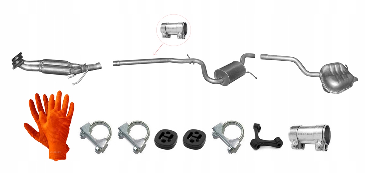 Vw Golf V 1.4 1.6 (2007-2009) Kombi Výfukový Systém