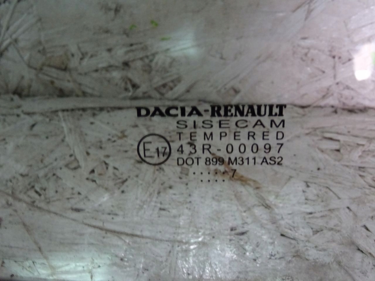 DACIA SANDERO II window door rear part right