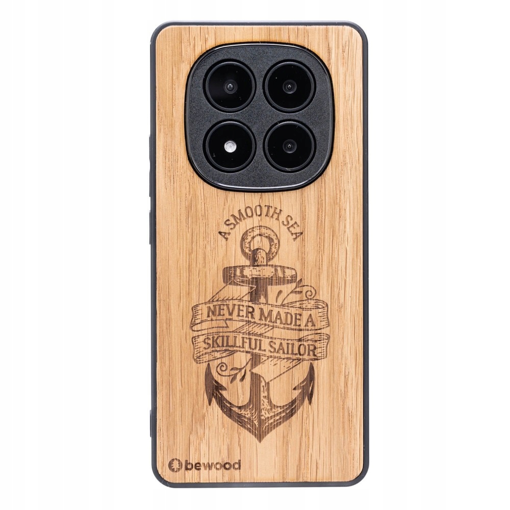 Dřevěné Pouzdro Bewood pro Xiaomi Redmi Note 14 Pro Plus 5G Kotva Dub