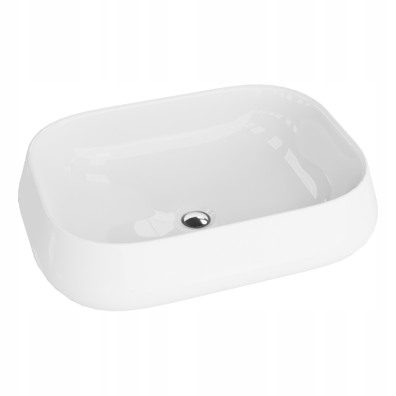 Umyvadlo na desku Pastel, bílá, moderní barva