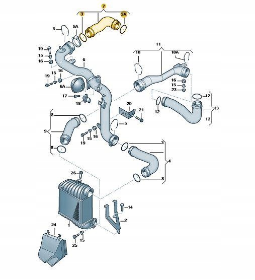 24SKV010 - SKV ТУРБО КАБЕЛЬ VW GOLF IV BORA 1.9 TDI