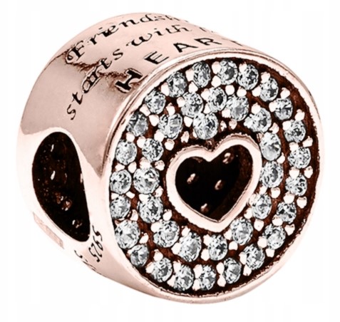 Charms Pozlacené srdce Srdíčko Korálek se srdcem Love Láska Stříbro 925