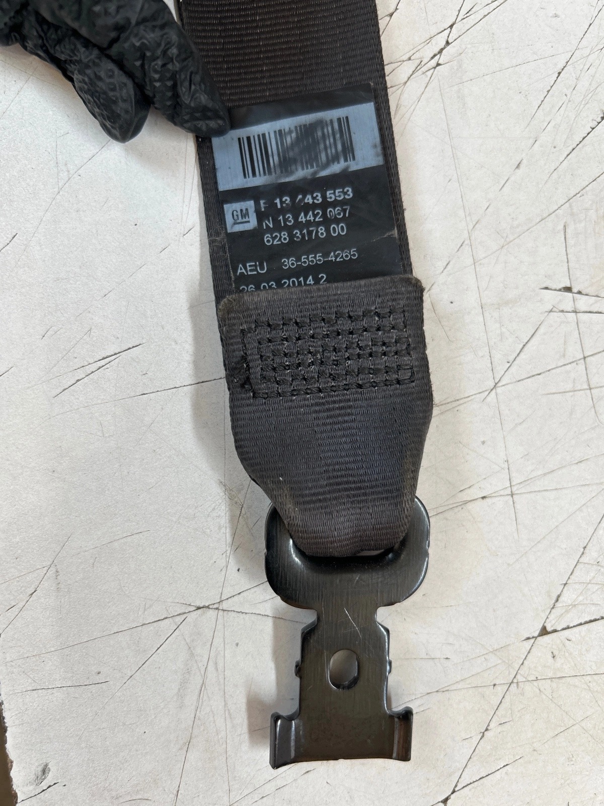 tension belt safety front front right Opel Astra IV J GTC
