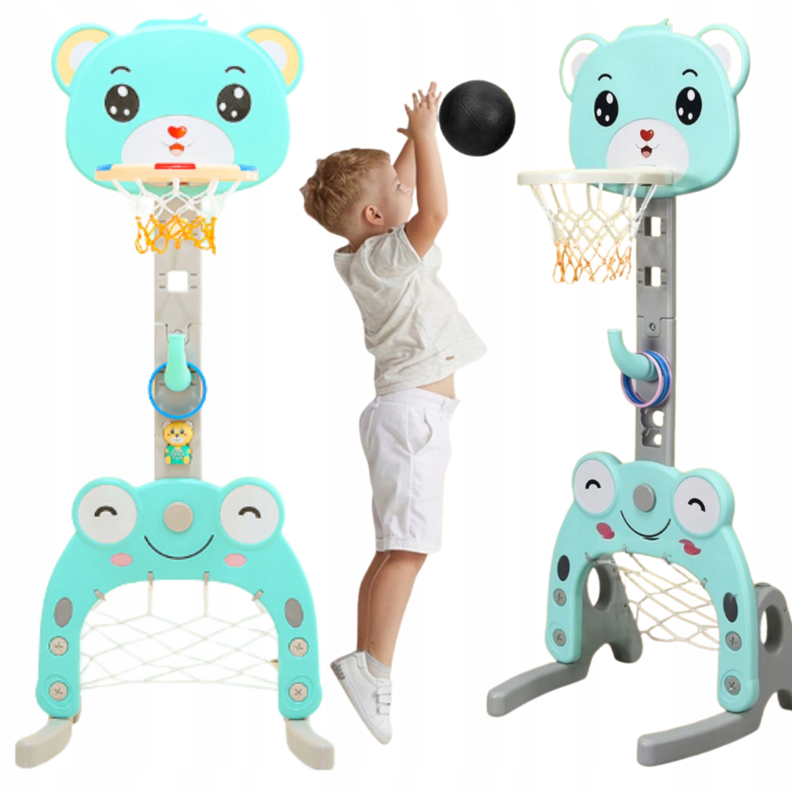 Kosz Do Koszykówki Tablica Gra W Koszykówkę Bramka Piłkarska Stojak Zestaw