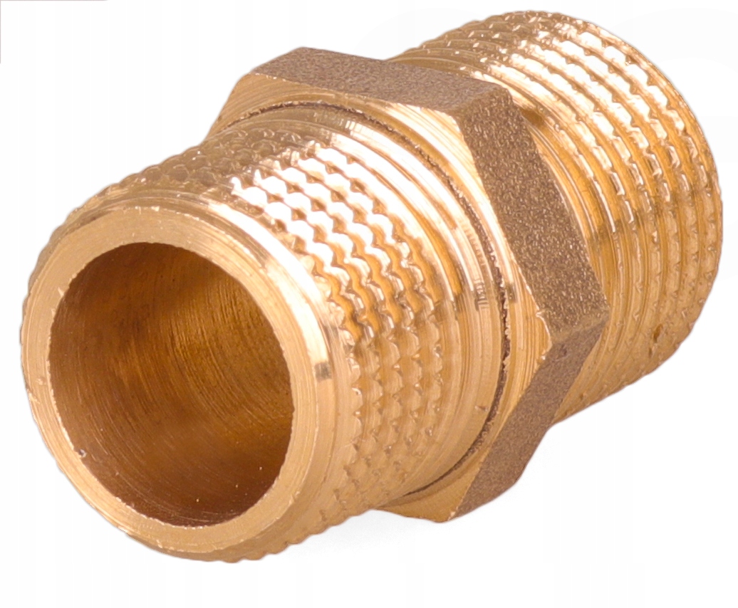 

Nypel Mosiężny Długi 3/4'' L=40 Złączka Mosiężna