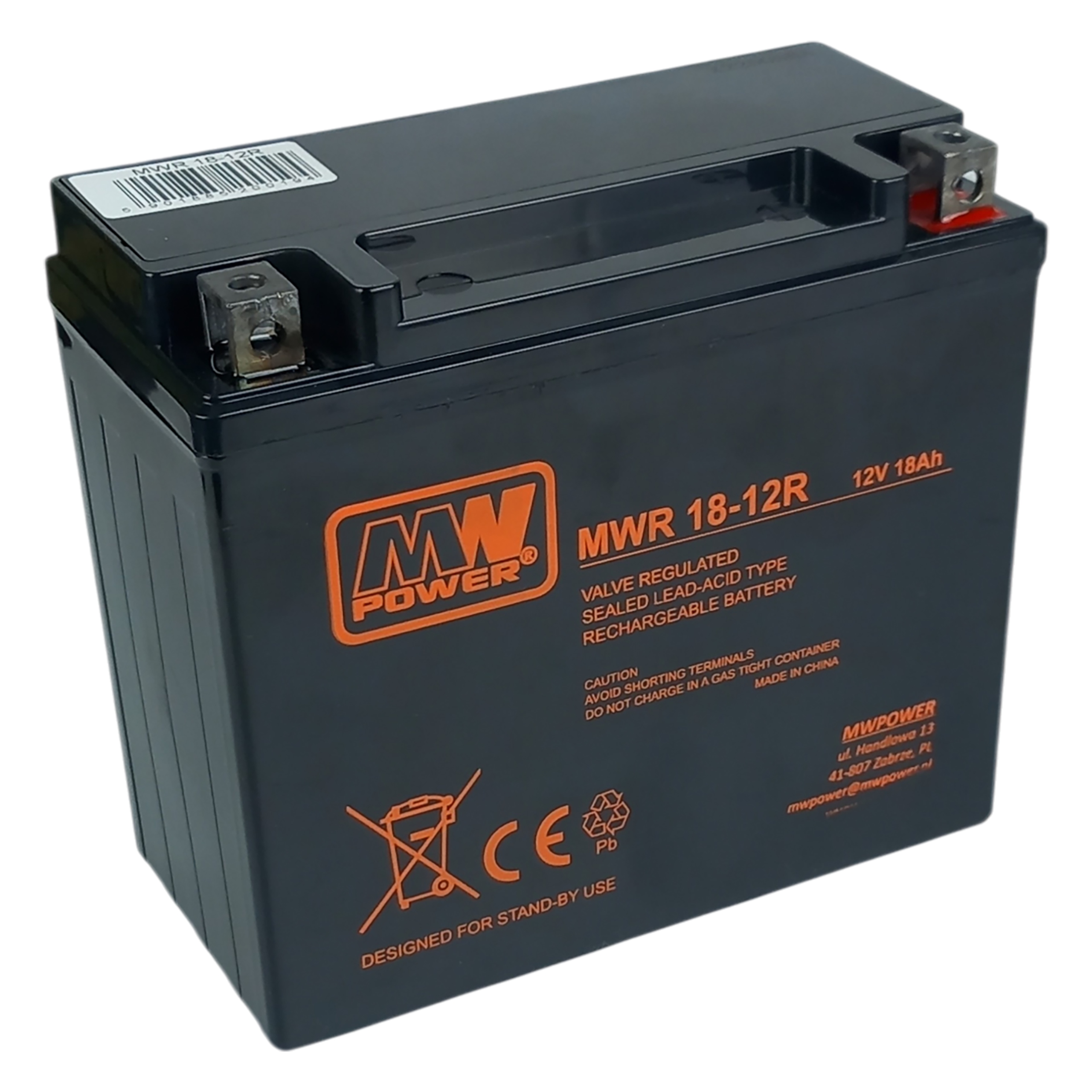 Akumulátor Motocyklový Mw Power Mwr 18-12R 12V 18Ah Agm Vrla