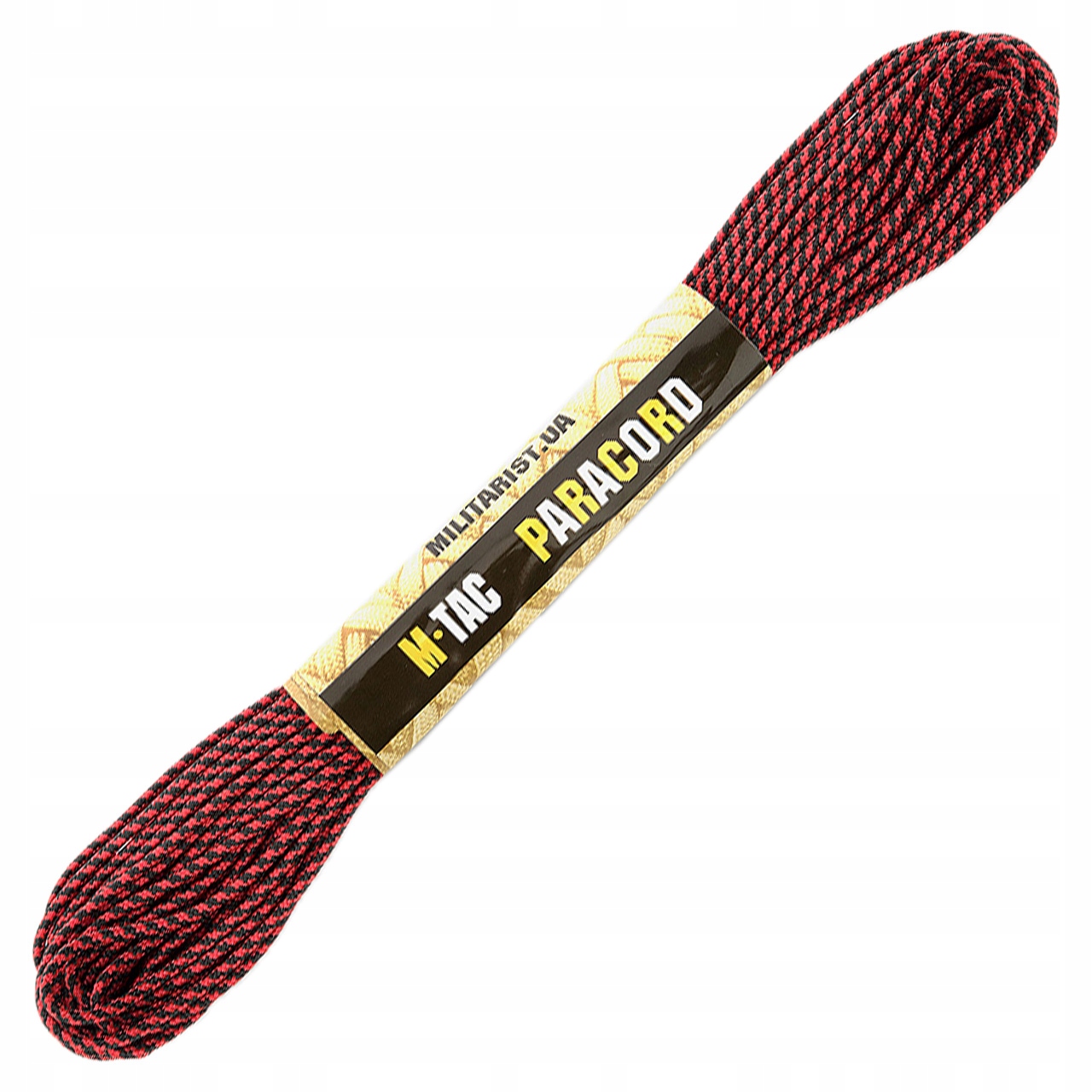 Linka paracord minicord 15m sznurek M-Tac mocna survivalowa czerwona/czarna