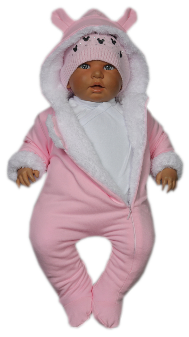 KOMBINEZON PAJAC NIEMOWLĘCY FUTRO BAWEŁNA r.68 Marka Inna marka