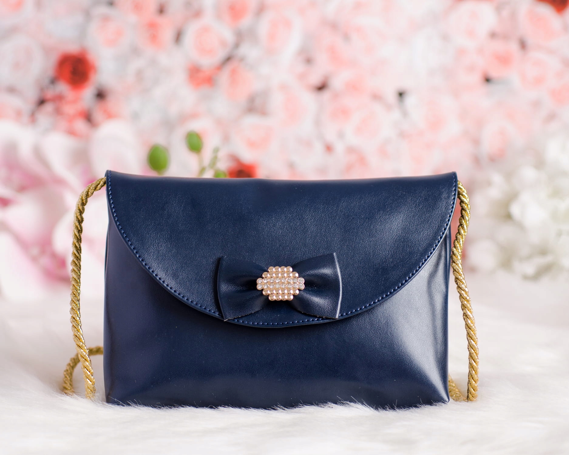 Torebka granatowa dziewczęca 105G Stan opakowania oryginalne