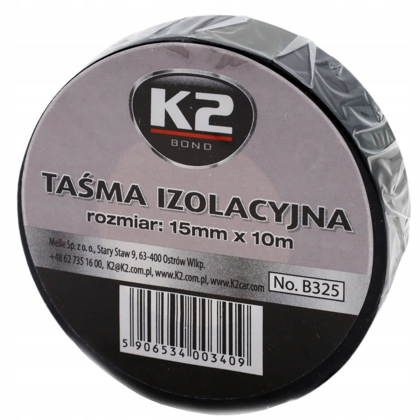 

Taśma Izolacyjna K2 Elastyczna Czarna 15mmx10m