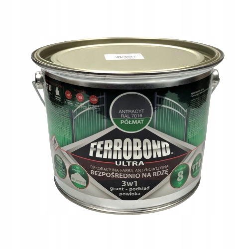 

Jurga Farba Na Rdzę Antracyt Półmat Ral 7016 2,5L