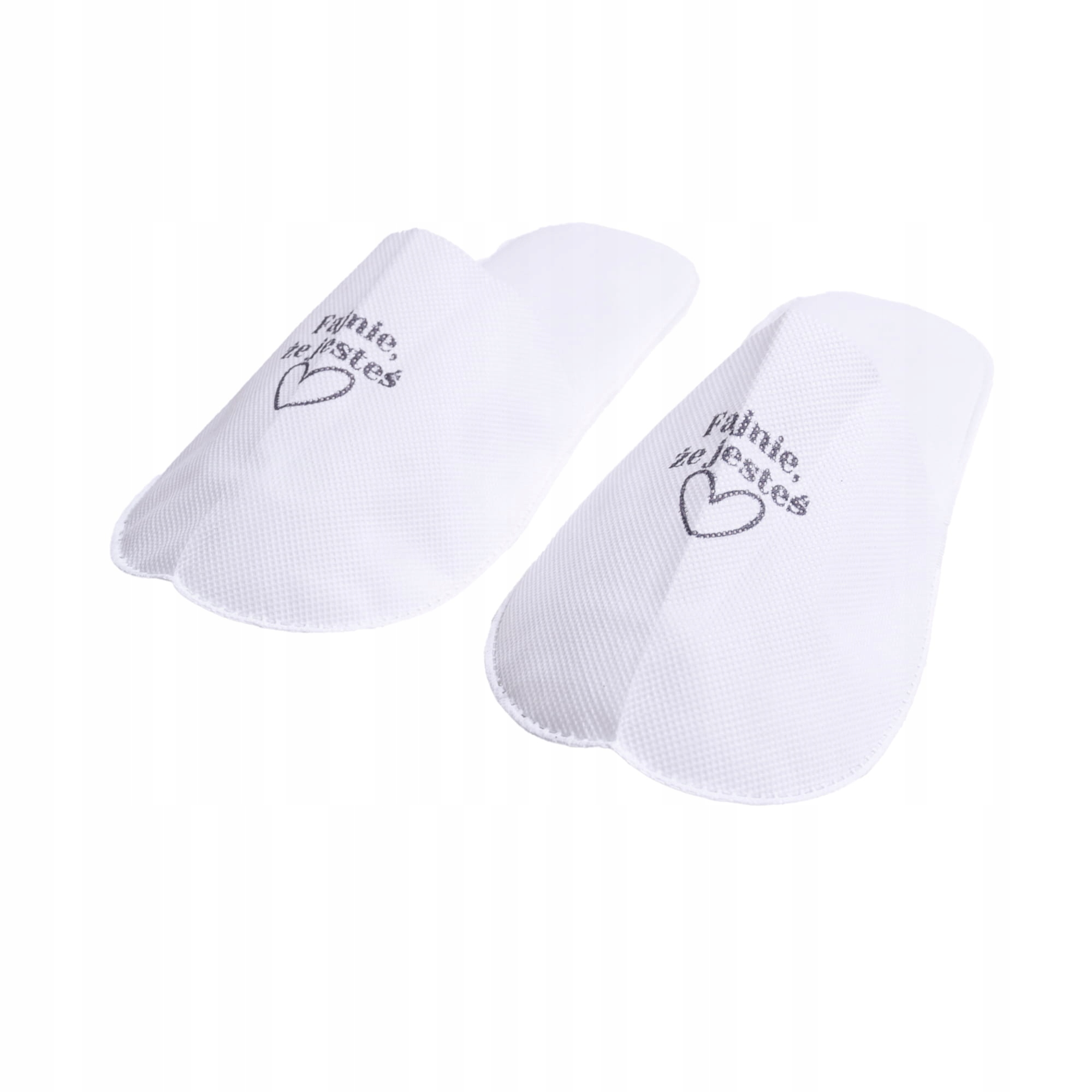 Pantofle s potiskem "Fajnie, że jesteś" – 1 pár – Qms Line Gold