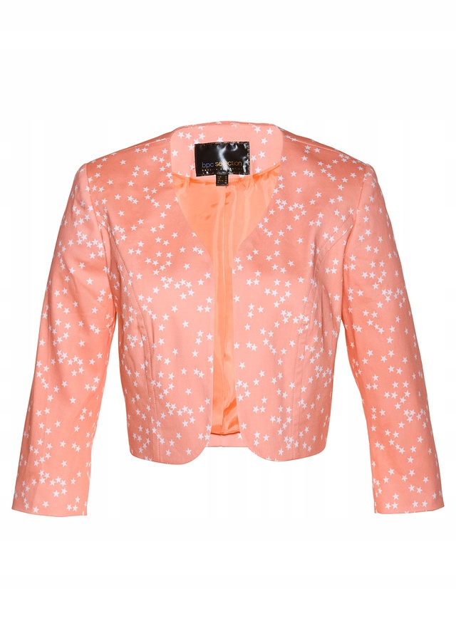 

Bolerko damskie pomarańczowe w gwiazdki bonprix 48