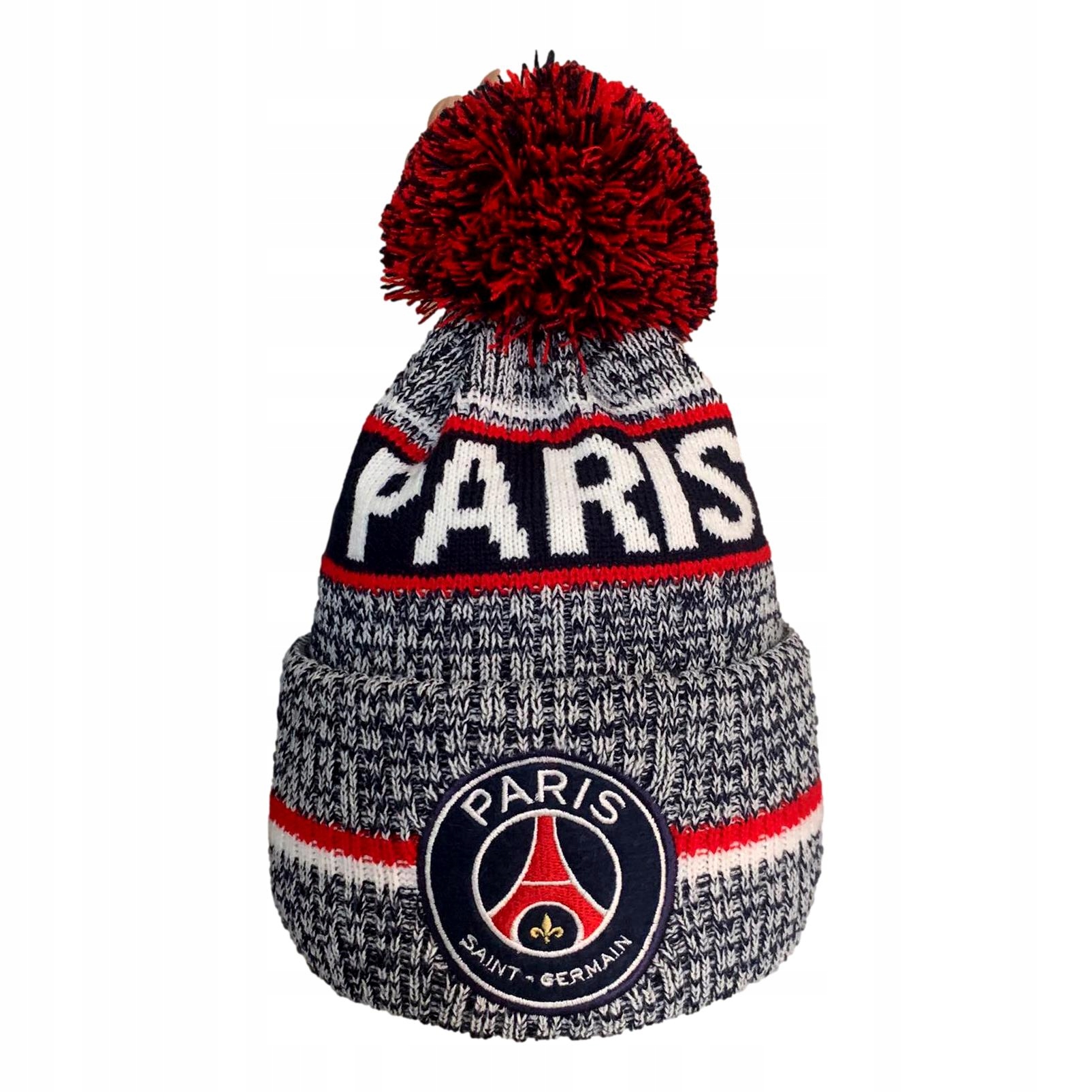 PSG PARIS SAINT GERMAIN CZAPKA Z POMPONEM ZIMOWA NOWOŚĆ