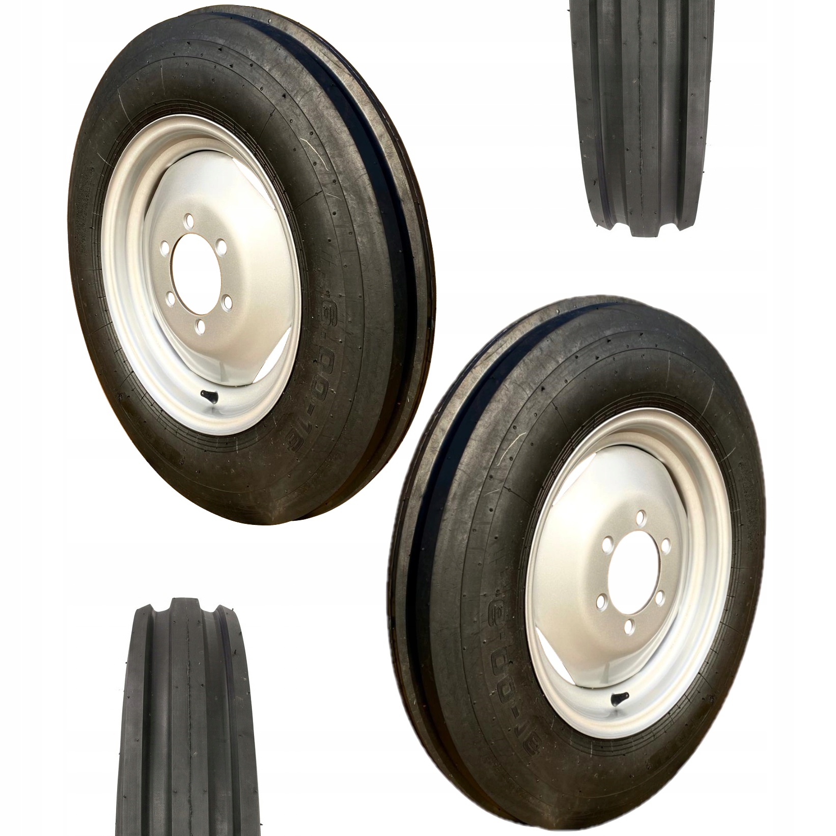 2X Kompletné Koleso Pneumatika Ráfik Ursus C-360 C-330 MF3 MF255 6.00X16 8PR