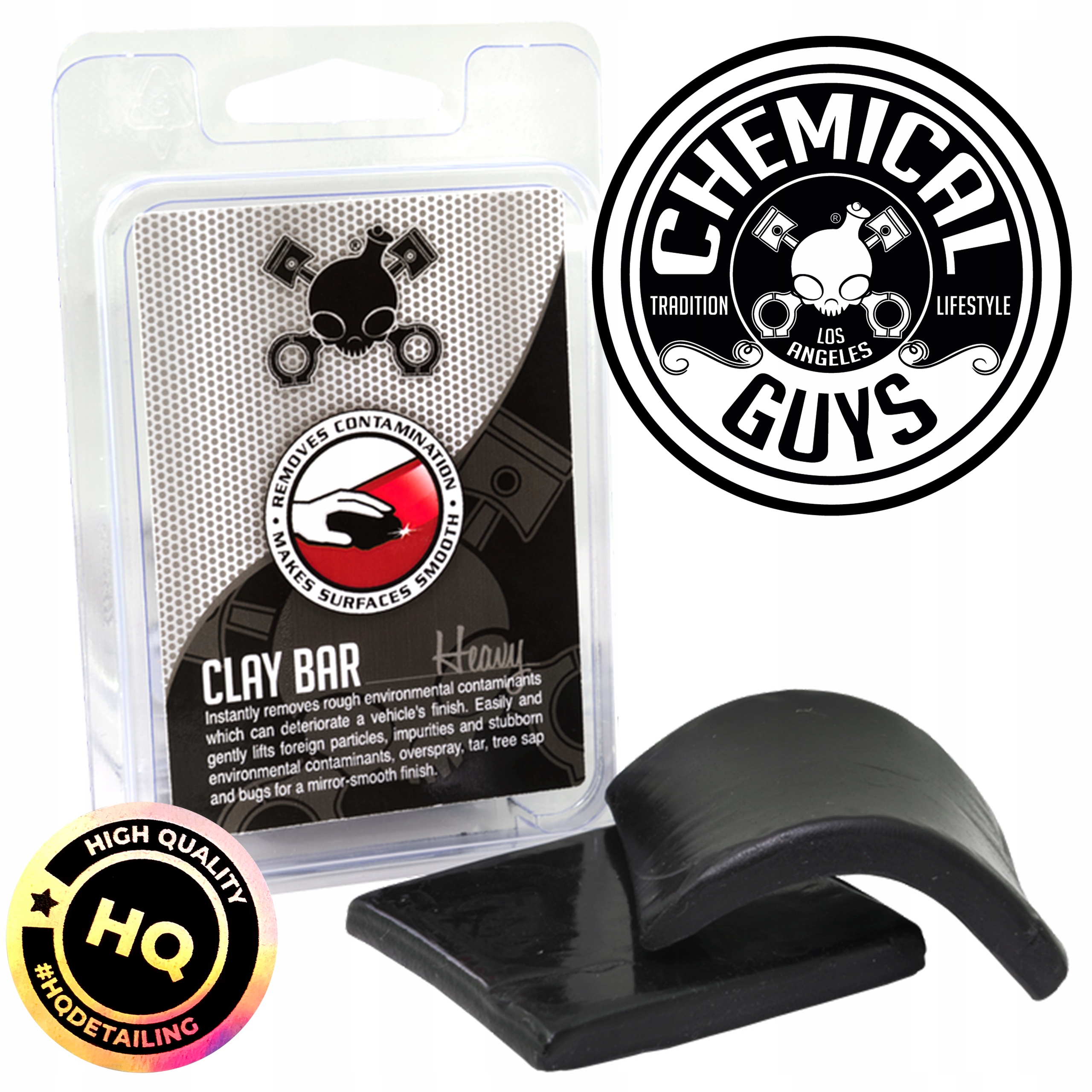 Chemical Guys CLY_403 - Clay Bar, Black (Heavy) (100 g)