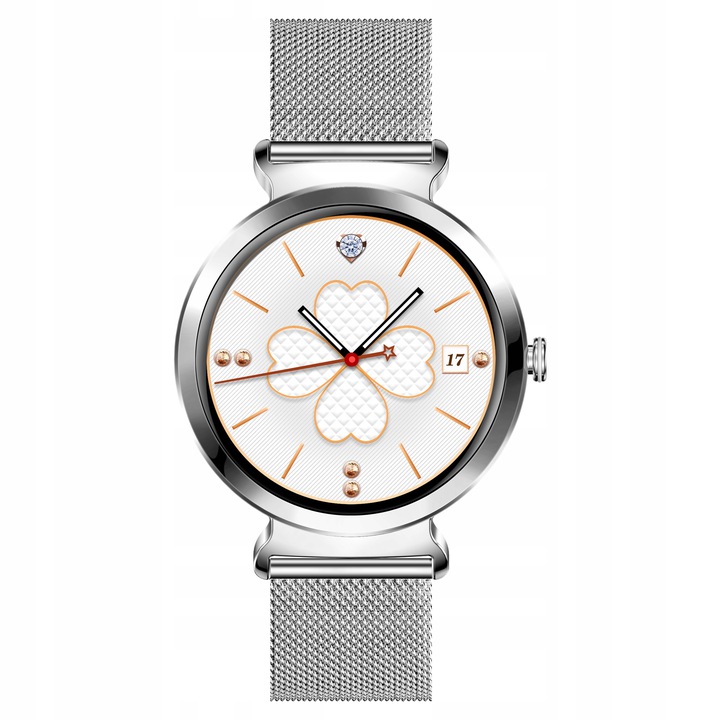 Smartwatch damski Farrot SD-1 do Samsung Xiaomi Kolor srebrny
