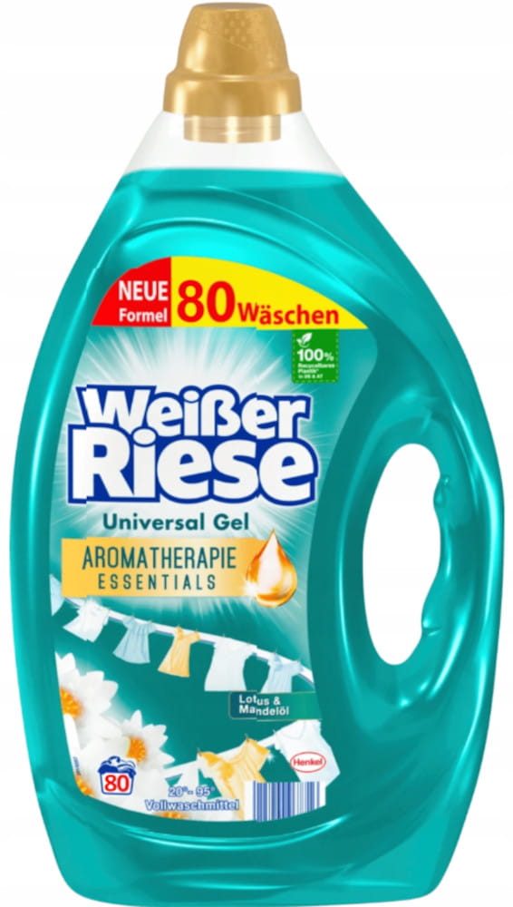 Levně Weisser Riese Aromatherapie Universal Gel na praní 80pr 4l Německo
