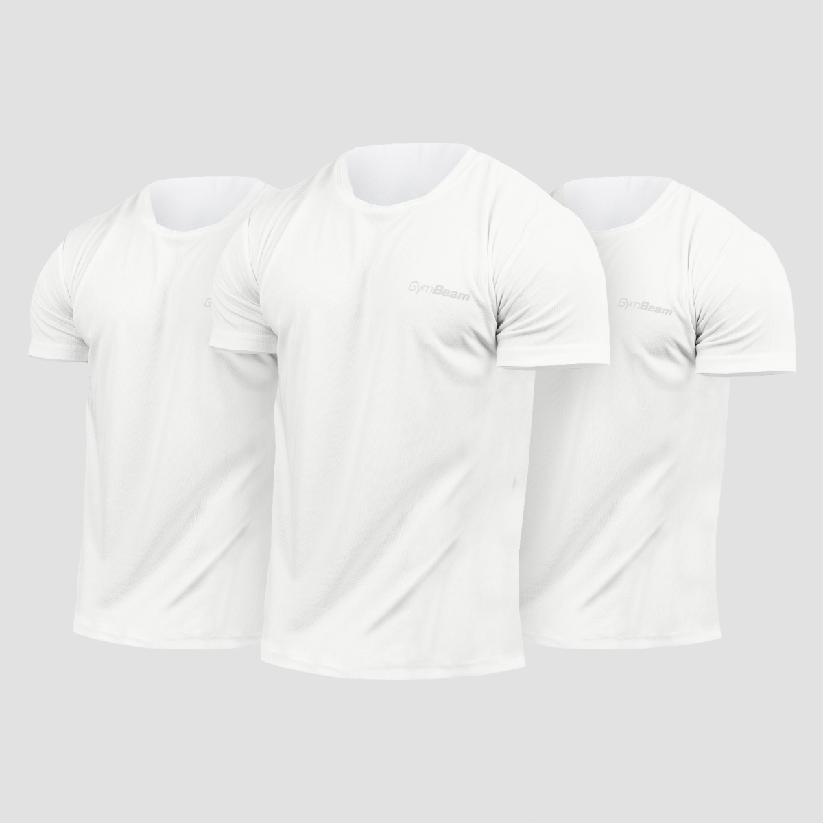GymBeam Męski T-Shirt Trn 3Pack White L 3pack