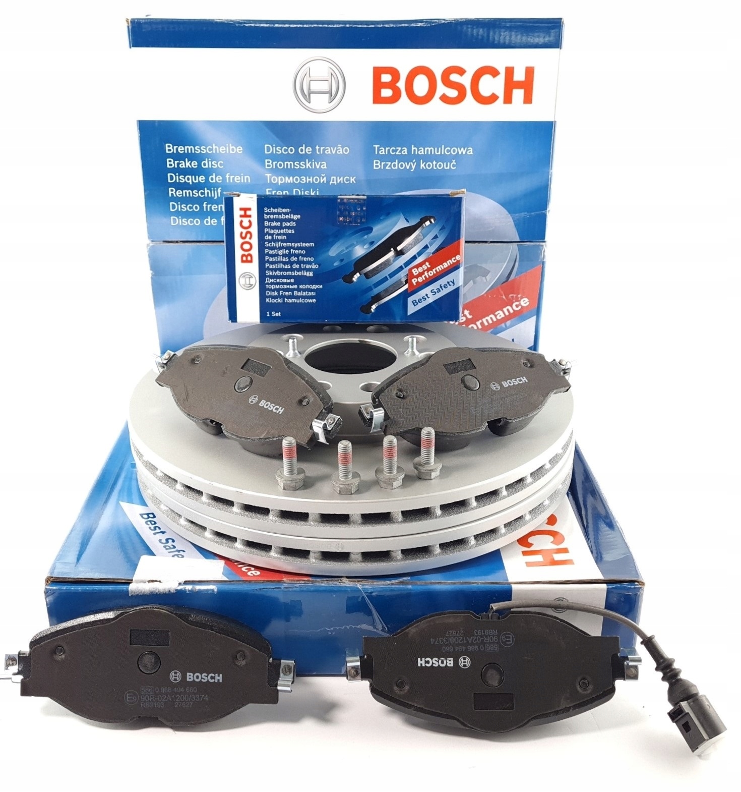 Диски колодки передние OCTAVIA III GOLF VII PASSAT B8