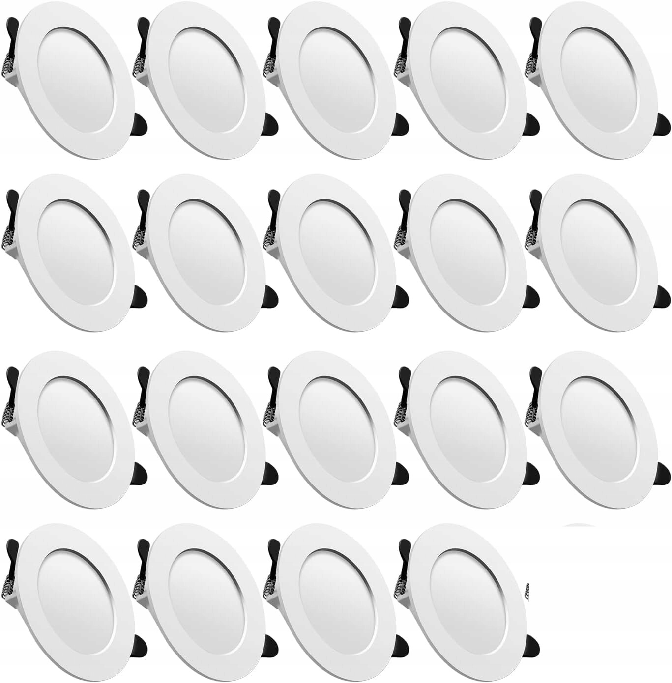 Led reflektor zapustený veľmi plochý, stropná lampa okrúhla 7 W