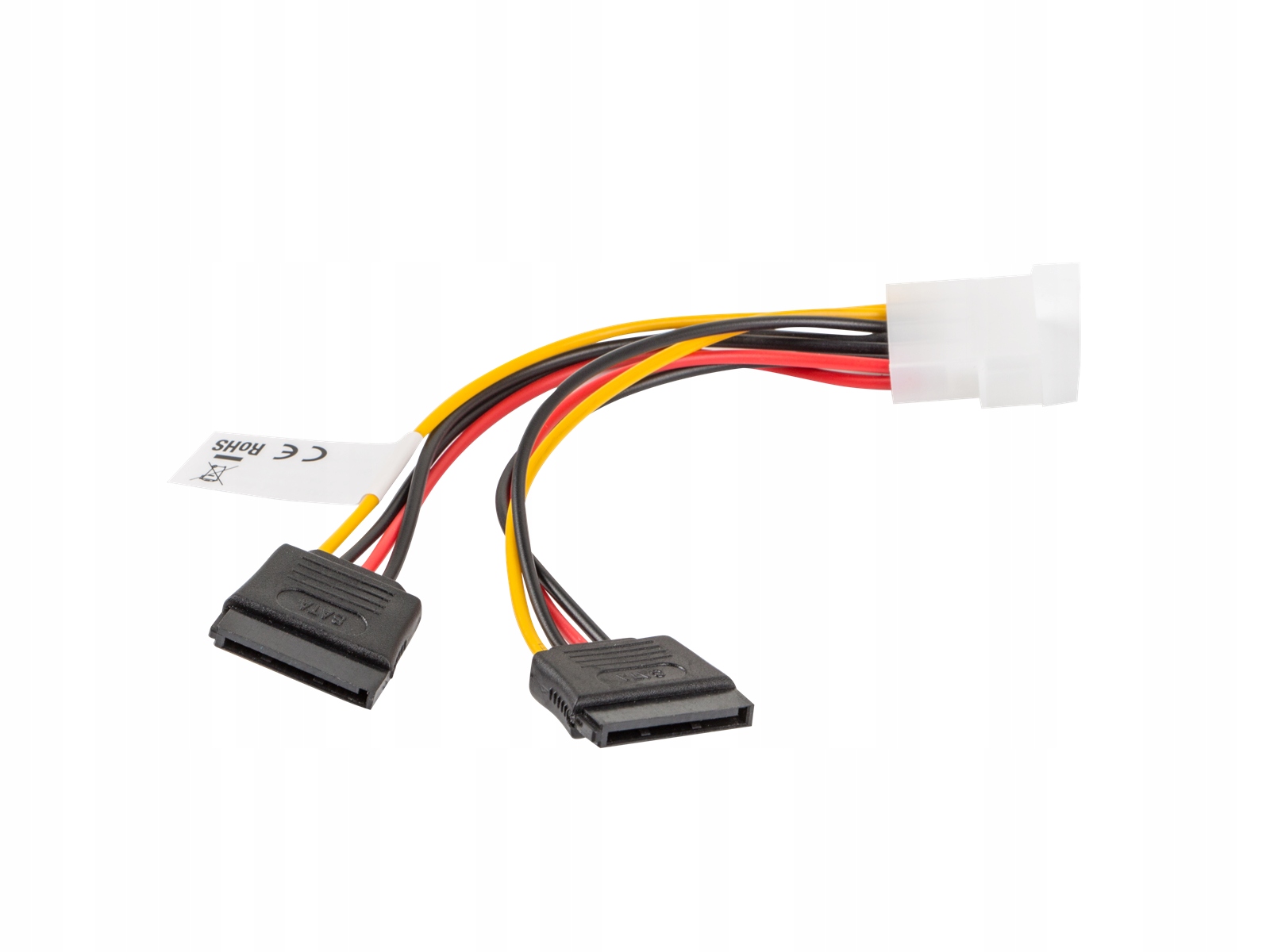Kabel zasilający Molex (M) -> 2x SATA(F) 0,15m Kod producenta CA-HDSA-11CU-0015