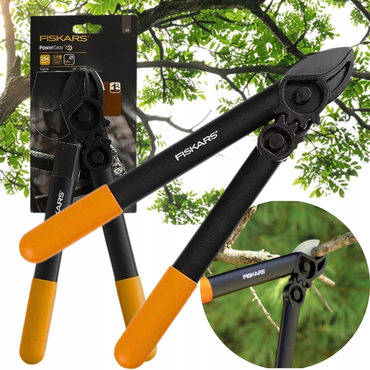 Zahradní nůžky Dvouruční Pro Zahradní Větve Fiskars 1000581