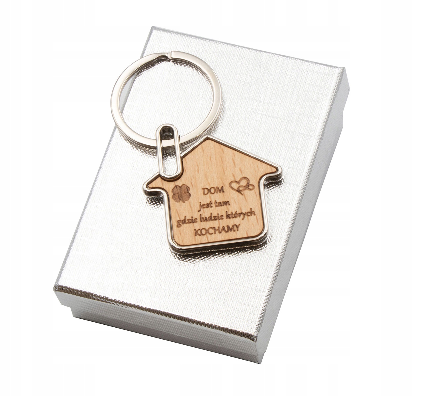 Brelok GRAWER dom NA PREZENT do kluczy domek
