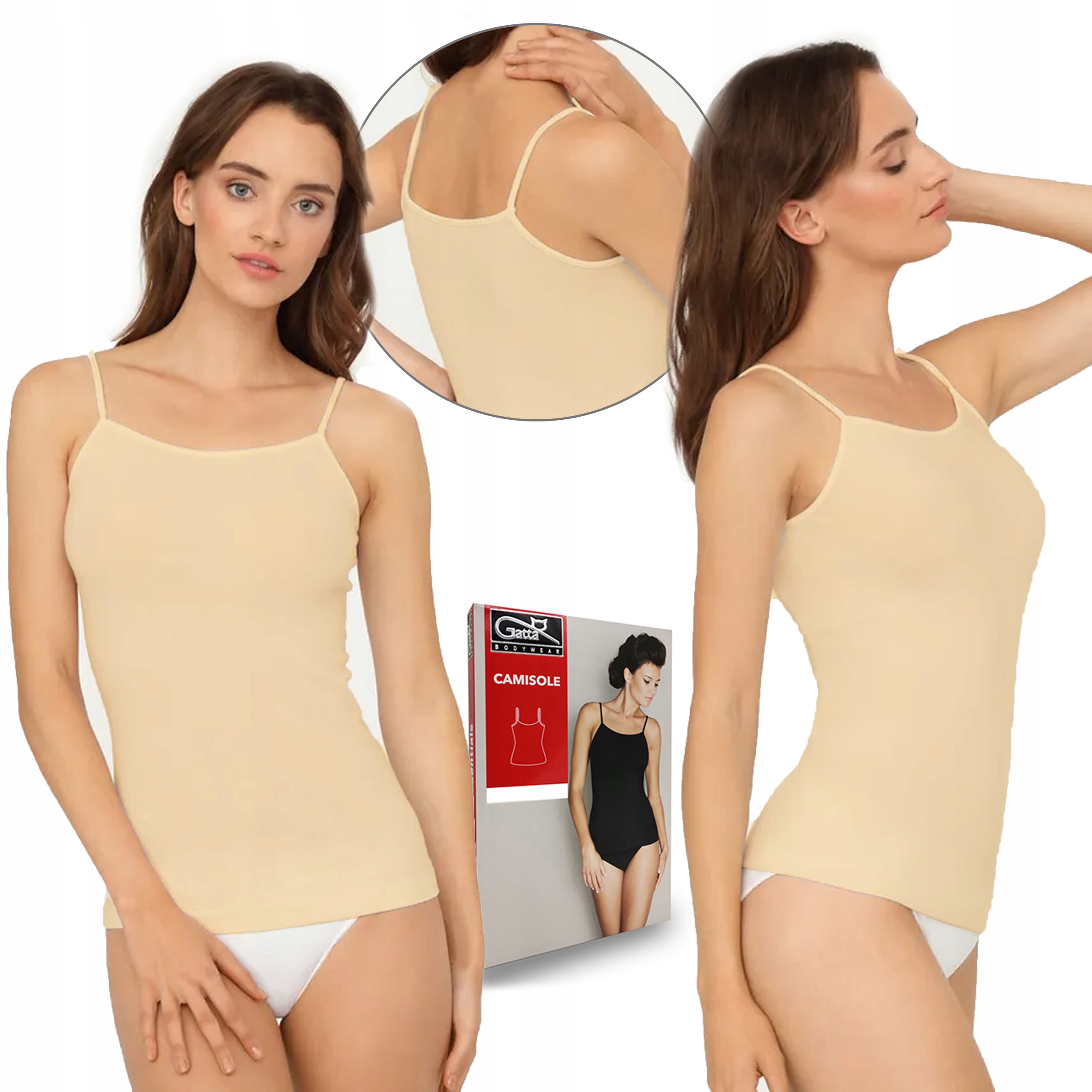 

Koszulka na ramiączkach Gatta Camisole, beżowa, S