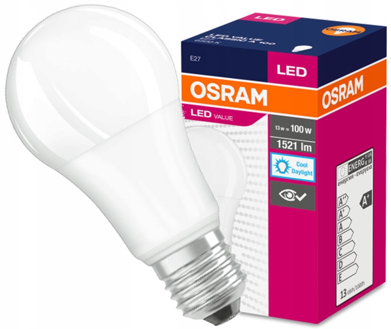 

Żarówka Led E27 13W (100W) 1521 lm barwa zimna