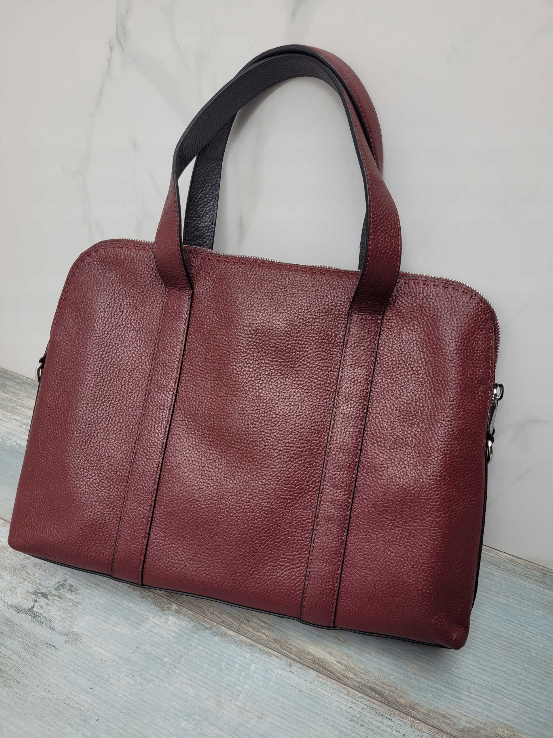 TED BAKER INFERN LEATHER DOCUMENT BAG ELEGANCKA Marka Ted Baker