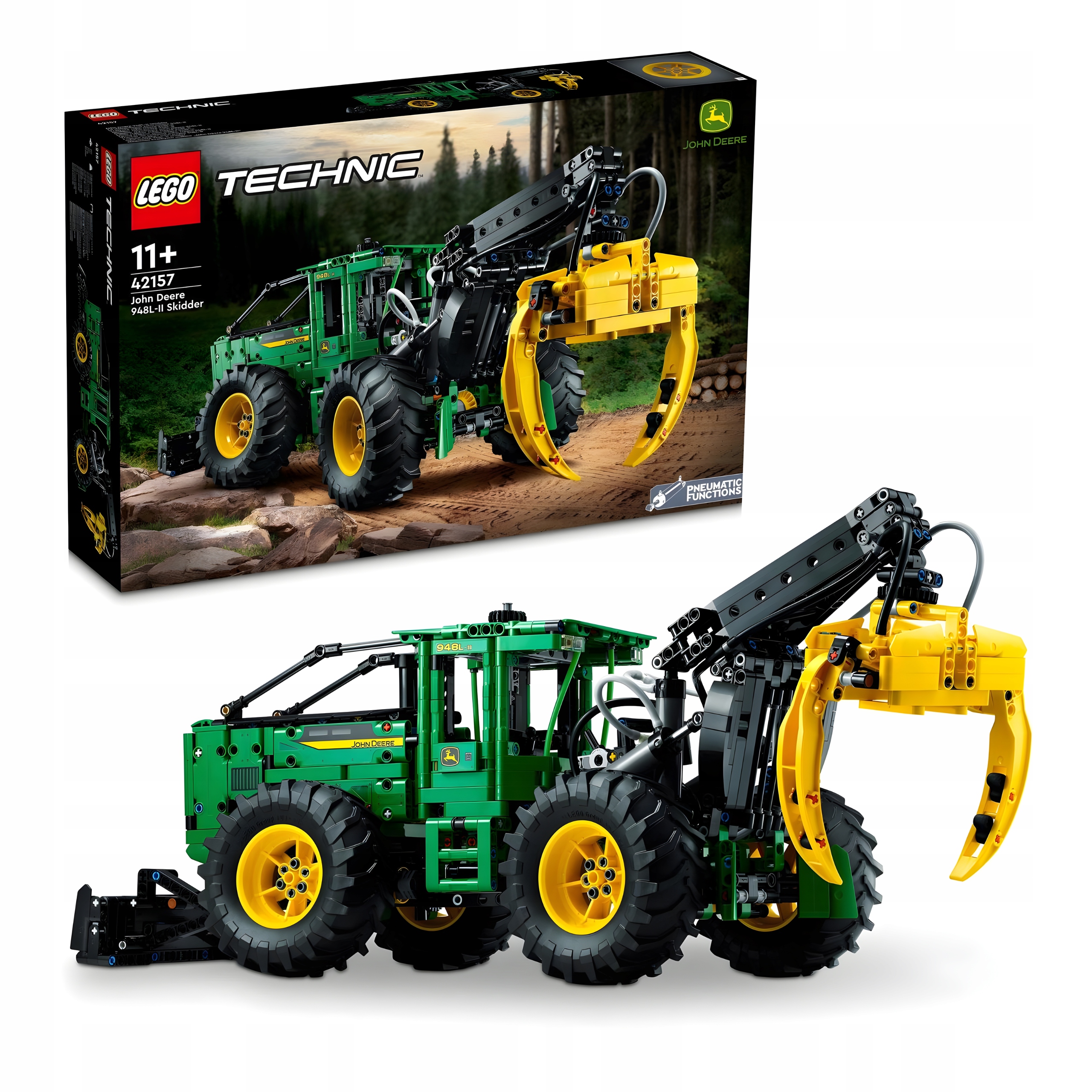 Lesnický traktor John Deere 948L II Lego Technic pro mladé konstruktéry