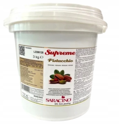 Levně Pistáciová pasta Saracino supreme Pistacchio 3 kg 100% pistácie bez cukru