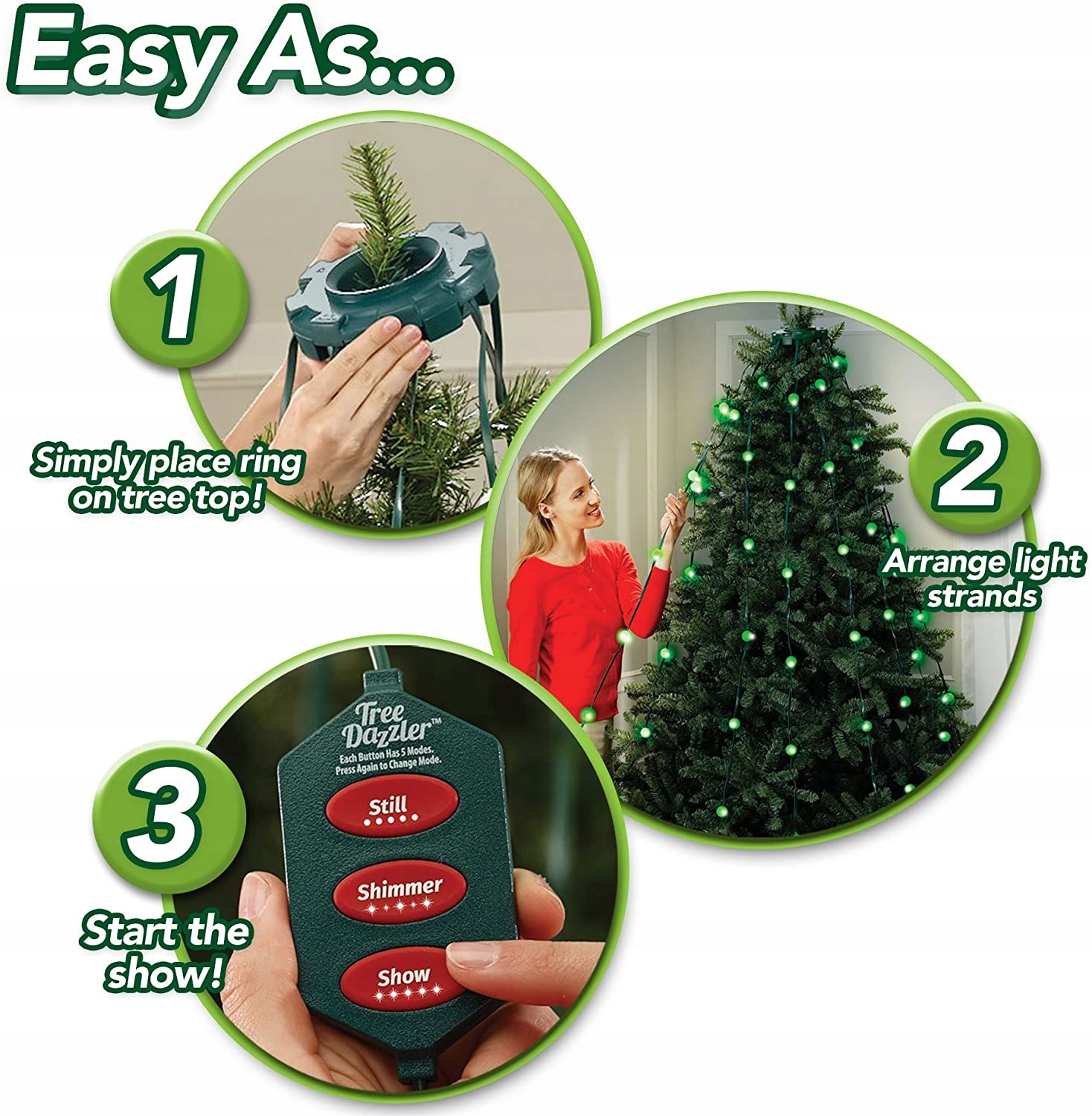 STROM DAZZLER PILOT OSVETLENIE STROMU STROMOVÉ SVETLÁ PILOT Dĺžka kábla 2,2 m