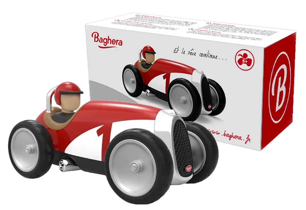 

Baghera Racing Car Red Retro Samochodzik Wyścigowy