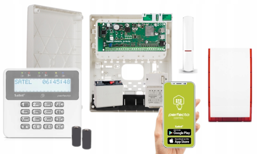 Alarm Bezprzewodowy Satel Perfecta 64 Gsm Lte Set