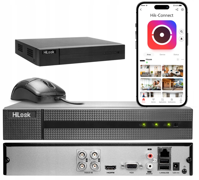 Analógový rekordér HiLook od spoločnosti Hikvision DVR-204U-M1 do 8Mpx Ahd Tvi CVI