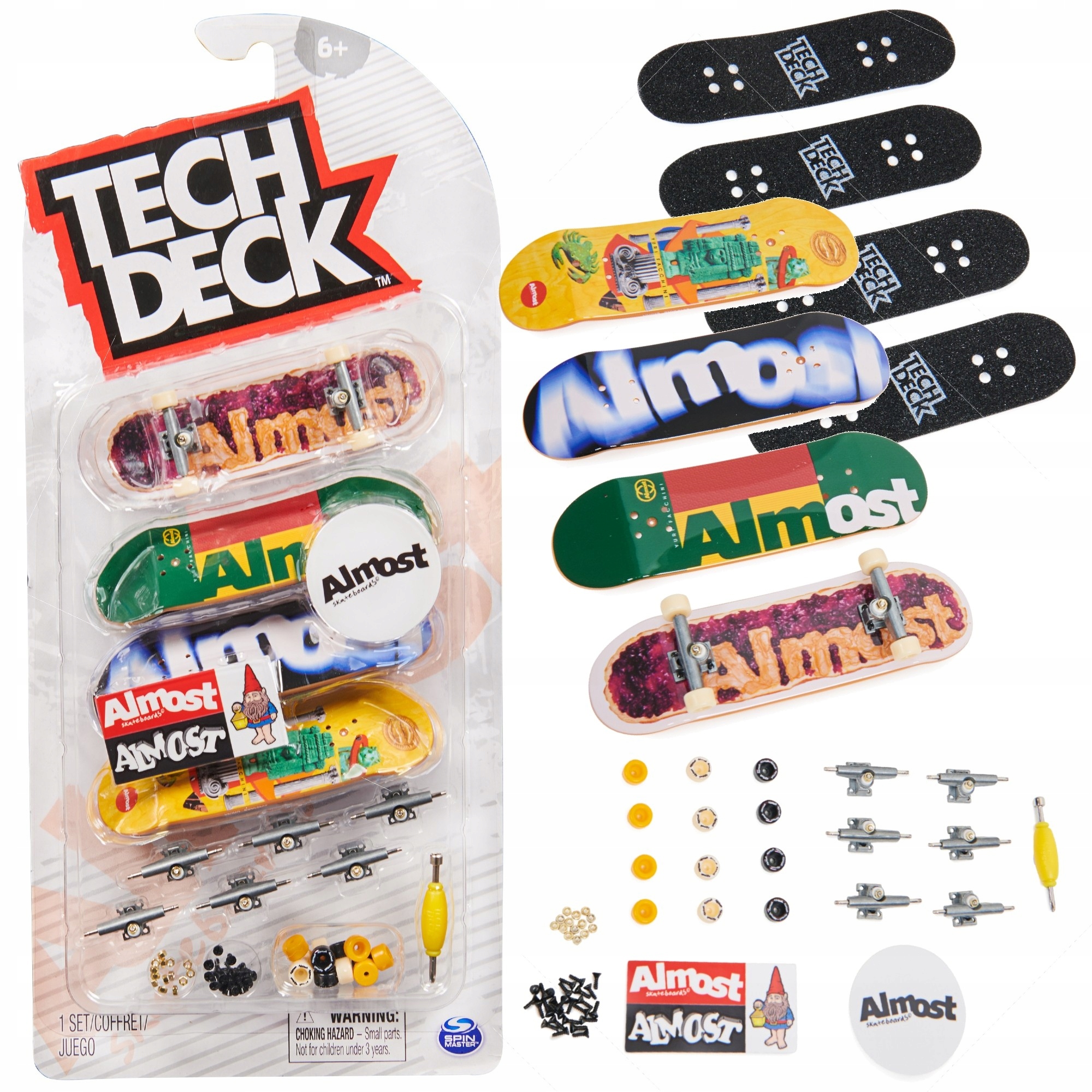 

Tech Deck 4-PACK Deskorolki Fingerboard Almost