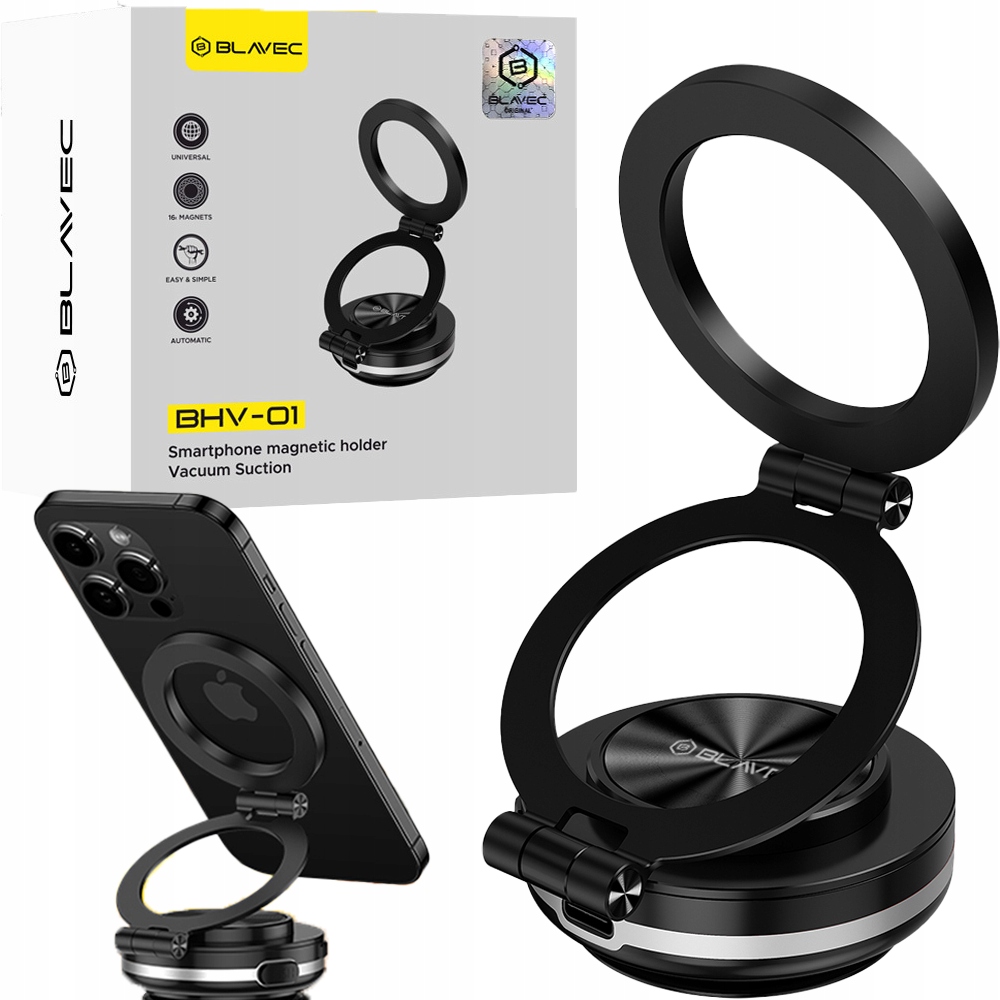 Uchwyt do auta Magnetyczny Próżniowy na telefon Magsafe szybe Deske Kokpit