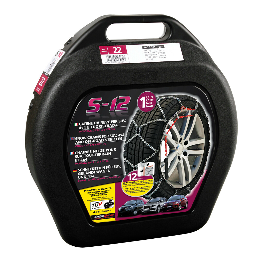 Snehové reťaze S-12 250/80/R16 8.25/R16 9.5/R17 235/75/R17.5 9.5/R17.5