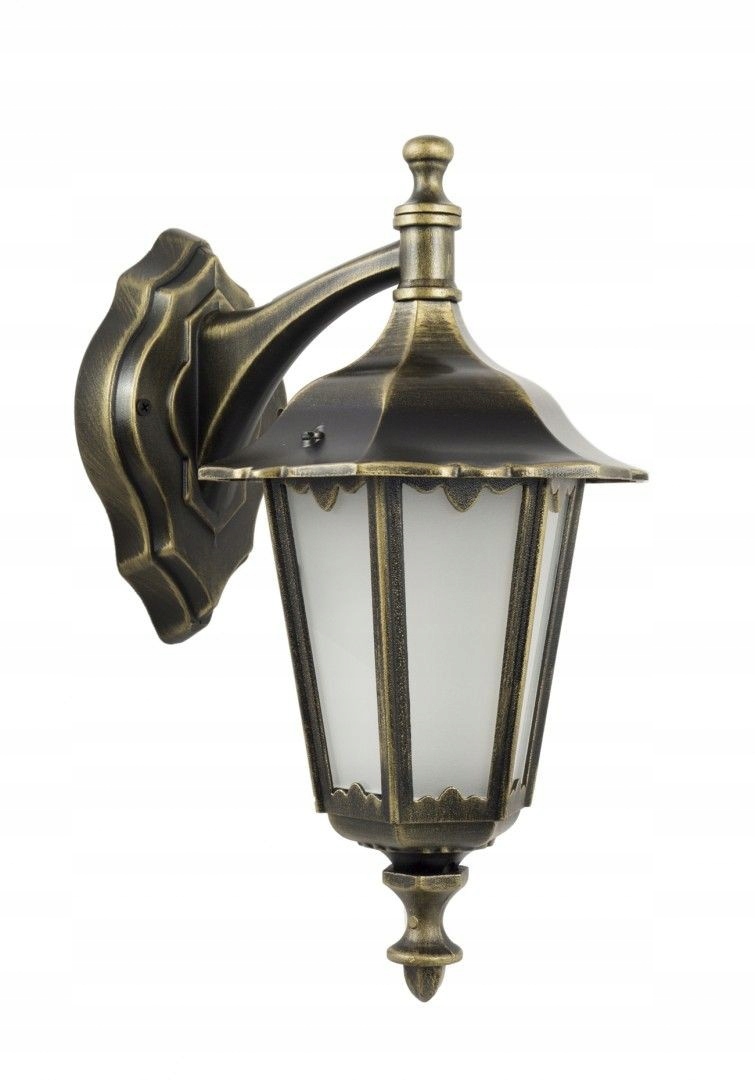 Klasyczna lampa elewacyjna kinkiet ogrodowy patyna na taras zewnętrzny