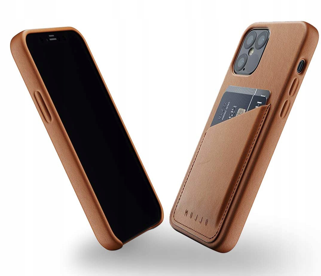 

Mujjo pokrowiec Skórzany obudowa do iPhone 12 Pro