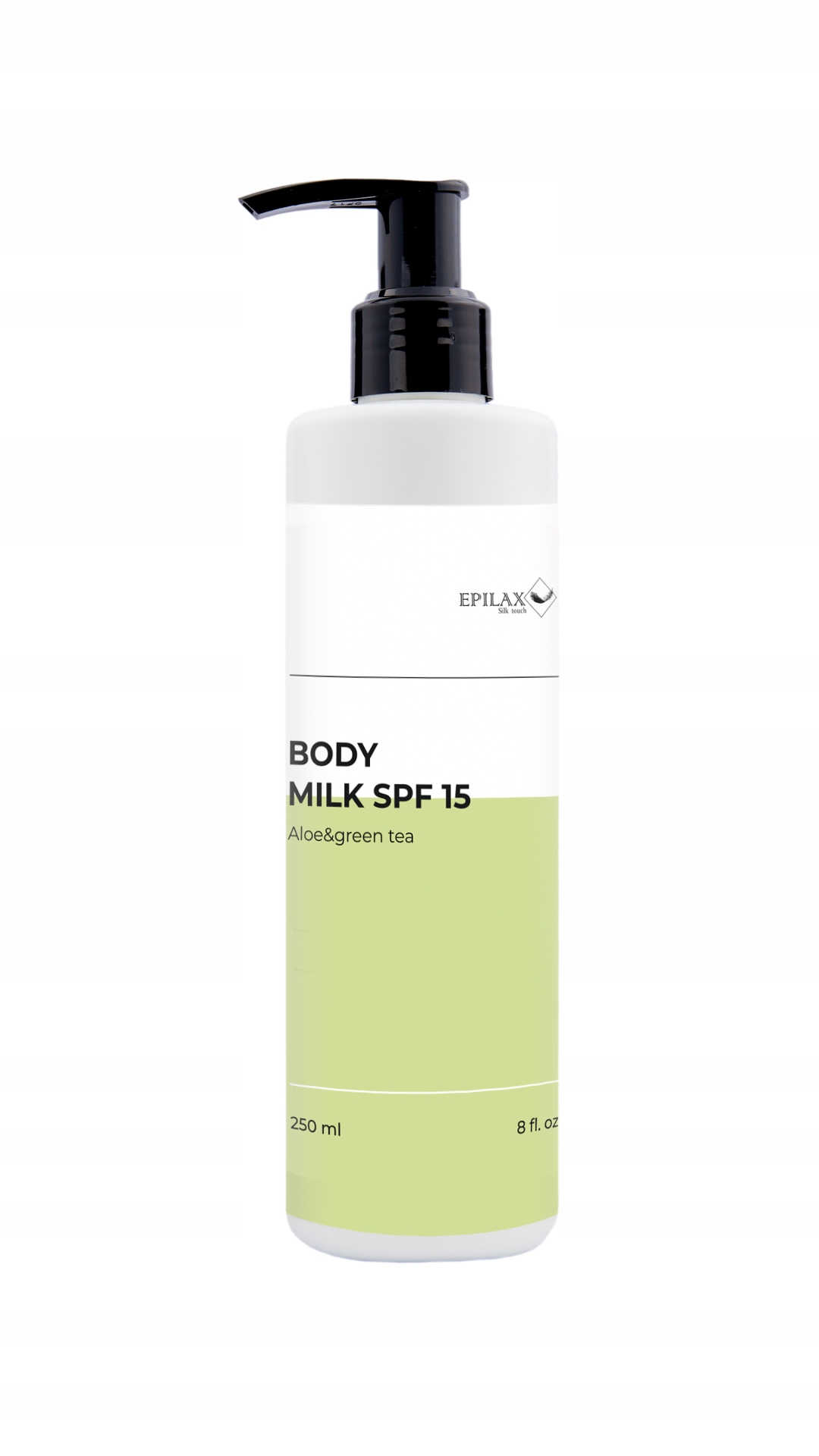 Tělové mléko Spf 15 Aloe & Green Tea – lehká hydratace, Uv ochrana