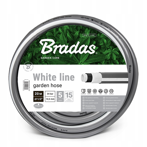 

Bradas Wąż Ogrodowy White Line 3/4"- 50M