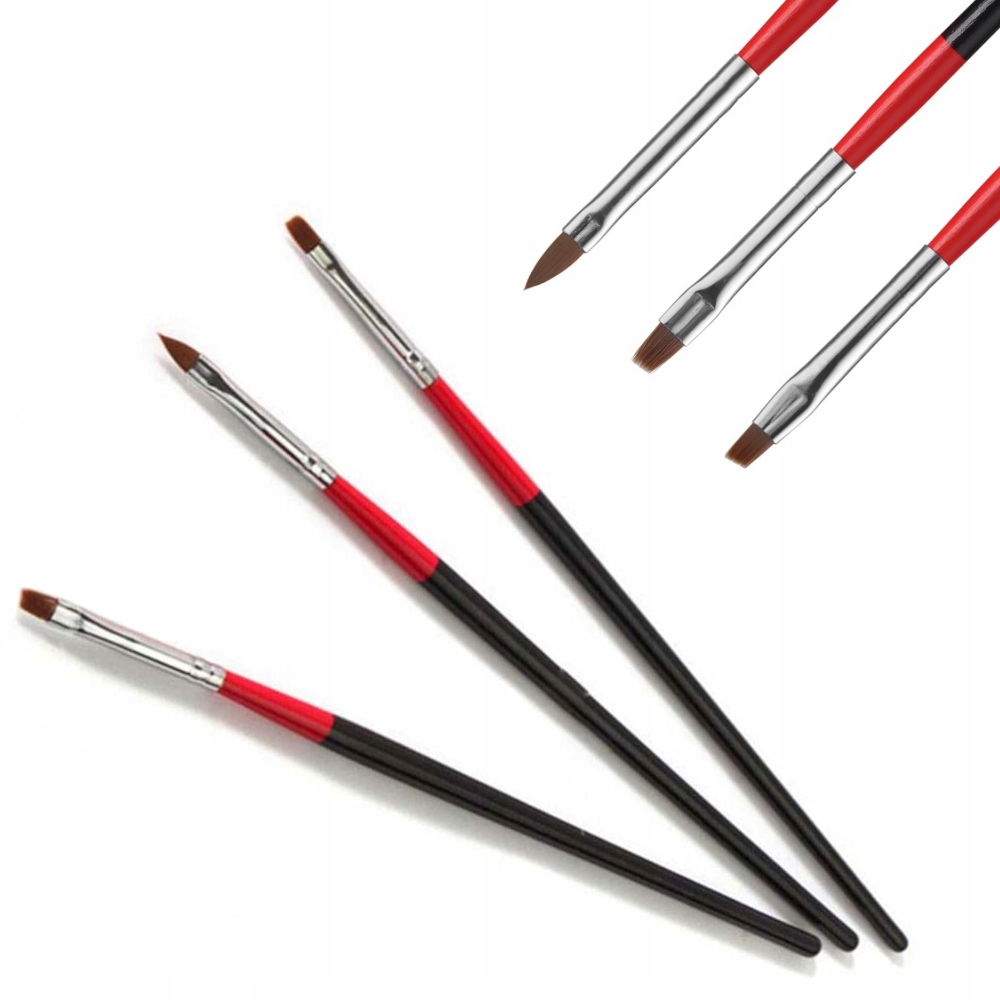 

Pędzelki Do Zdobień I Stylizacji Paznokci 3szt