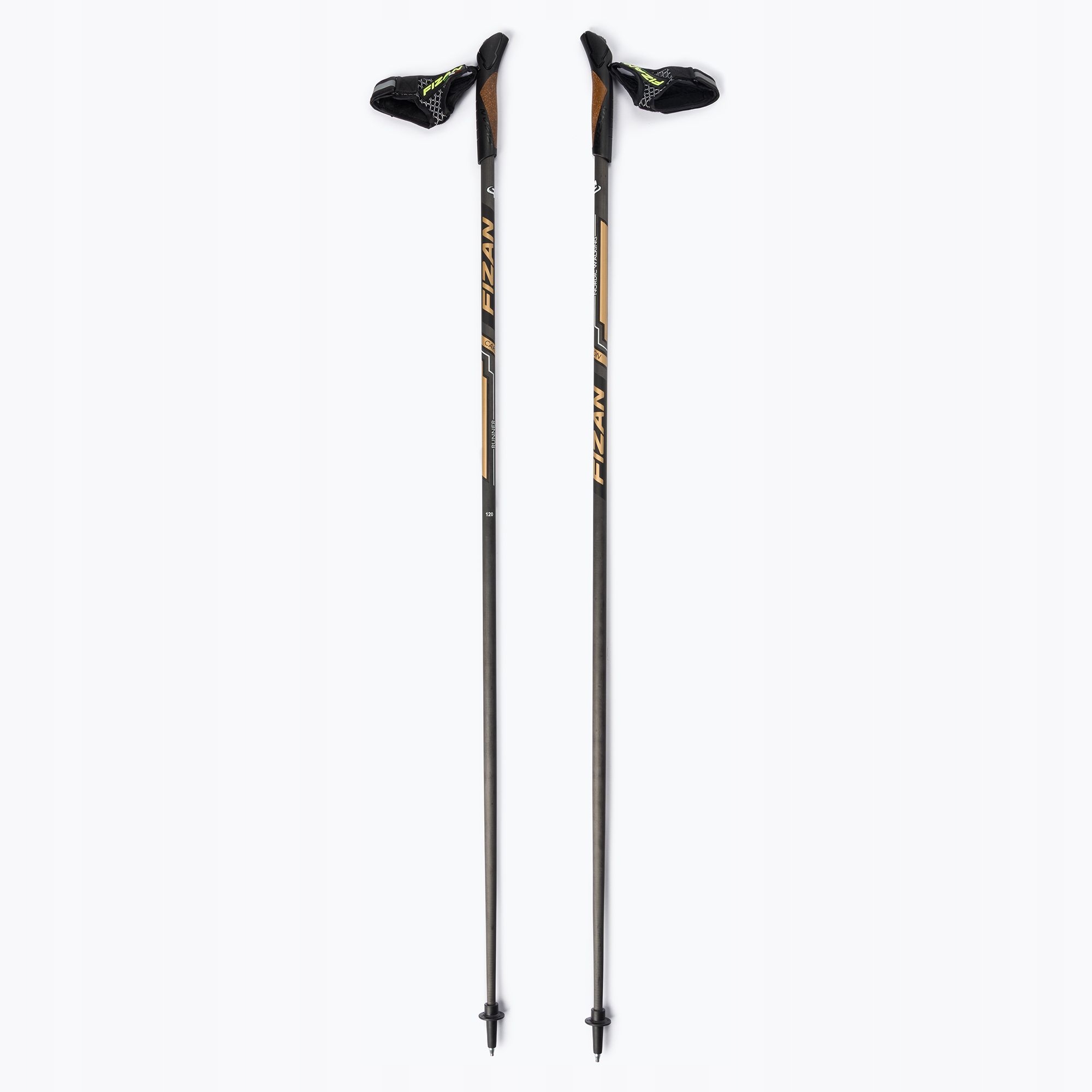 Hole na nordic walking Fizan Runner 40% karbon zlaté 135